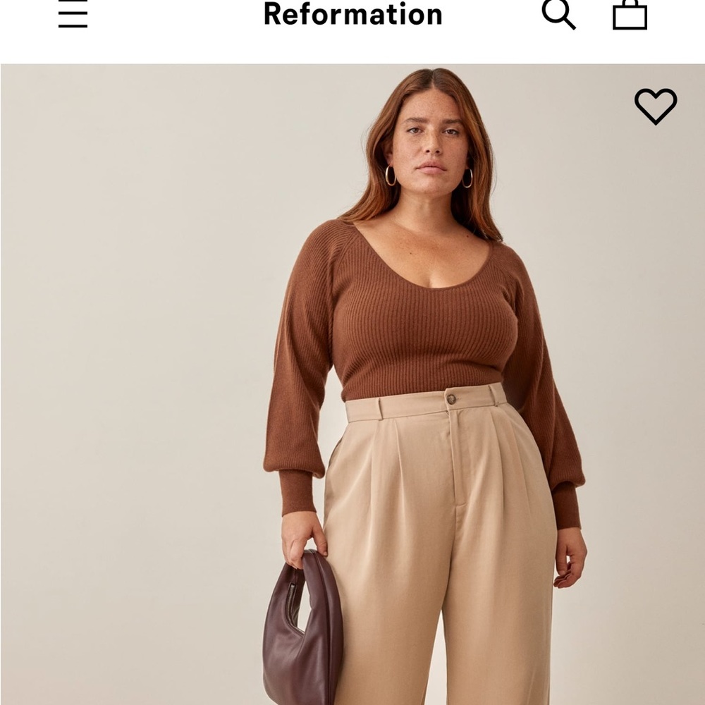 Reformation Cashmere Blend Sweater | Size Small